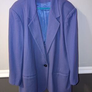 Women's Blue Wool Blazer